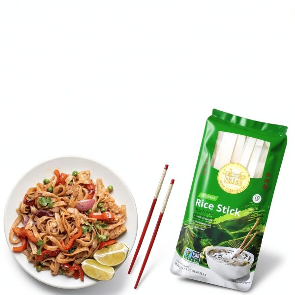Four Elephants Rice Sticks Authentic Asian Noodles 3mm 5mm 10mm Pack-4