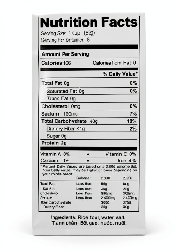 Vinh Sanh Rice Noodles 48oz Medium Pho Base Gluten Free Non GMO-1