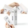 Maitys Trifold Wedding Table Numbers 1-20 Paper Table Number Cards Black and White Freestanding Numbers for Wedding Parties and Events Reception Decorations(Black)-5