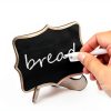 Mini Chalkboard Signs XKDOUS 28-Piece Set with Easel Stand Wood-5