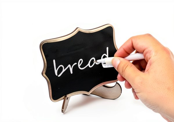 Mini Chalkboard Signs XKDOUS 28-Piece Set with Easel Stand Wood-5