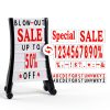 24"x39" Changeable Message Board Sidewalk Sign, Standard Portable A-Frame Sign & Letter Kit for Outdoor,Business, Large Black Standing Frame with Wheels, Water-Fillable and Wind-Resistant-4