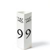 Maitys Trifold Wedding Table Numbers 1-20 Paper Table Number Cards Black and White Freestanding Numbers for Wedding Parties and Events Reception Decorations(Black)-2