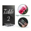 Tuanse 40 Pack White Acrylic Wedding Table Numbers 4x6 with Stands-1