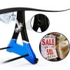 24"x39" Changeable Message Board Sidewalk Sign, Standard Portable A-Frame Sign & Letter Kit for Outdoor,Business, Large Black Standing Frame with Wheels, Water-Fillable and Wind-Resistant-3