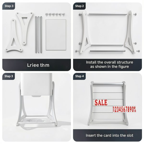 24"x39" Changeable Message Board Sidewalk Sign, Standard Portable A-Frame Sign & Letter Kit for Outdoor,Business, Large Black Standing Frame with Wheels, Water-Fillable and Wind-Resistant-5