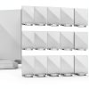 Tuanse 40 Pack White Acrylic Wedding Table Numbers 4x6 with Stands-0
