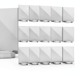 Tuanse 40 Pack White Acrylic Wedding Table Numbers 4x6 with Stands-0