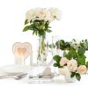 Tuanse 40 Pack White Acrylic Wedding Table Numbers 4x6 with Stands-4