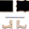 Mini Chalkboard Signs XKDOUS 28-Piece Set with Easel Stand Wood-2